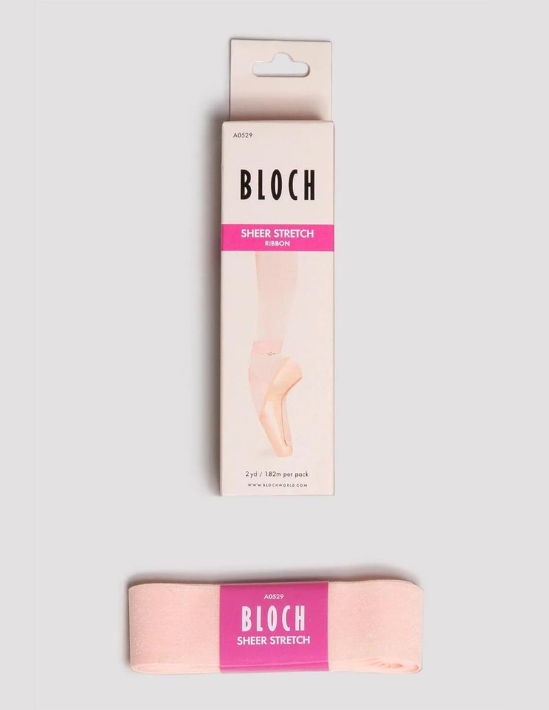 Bloch حذاء باليه بوخ للنساء بتصميم مينيماليستي، حذاء نقطة باليه بشريط شفاف مرن، وردي، مقاس واحد أمريكي - Image 3